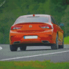 Orange Opel Insignia Diamond Painting