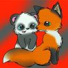 Panda And Fox Diamond Painting