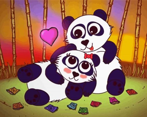 Pandas Animal Lovers Diamond Painting