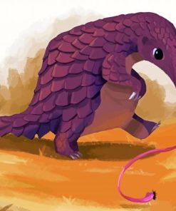 Pangolin Illustration Diamond Painting