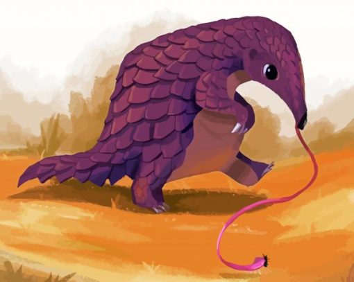 Pangolin Illustration Diamond Painting