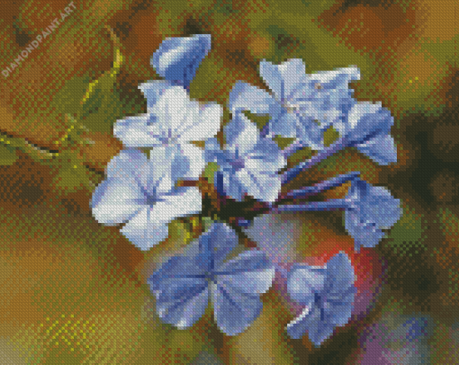 Purple Plumbago Flowers Diamond painting