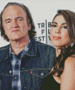 Quentin Tarantino And His Wife Diamond Painting