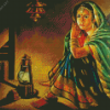 Rajasthani Girl Bride Diamond painting