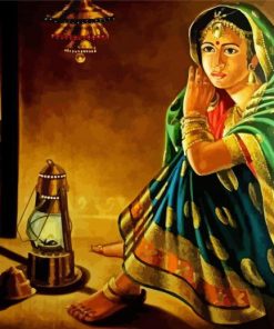 Rajasthani Girl Bride Diamond painting