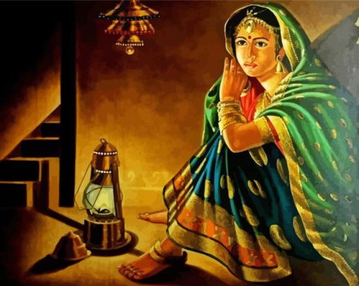 Rajasthani Girl Bride Diamond painting