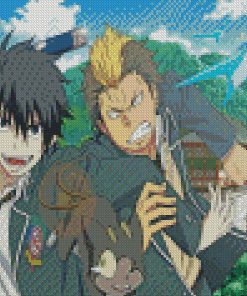 Rin Okumura And Suguro Diamond Painting