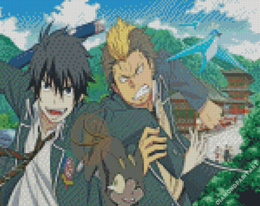 Rin Okumura And Suguro Diamond Painting