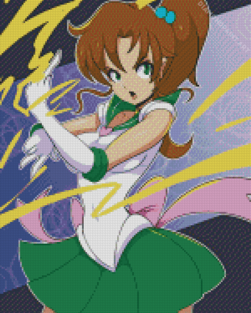 Sailor Jupiter Anime Girl Diamond Painting