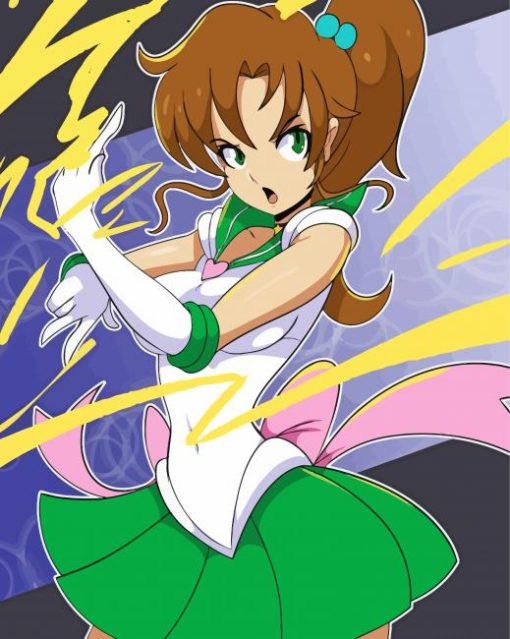 Sailor Jupiter Anime Girl Diamond Painting