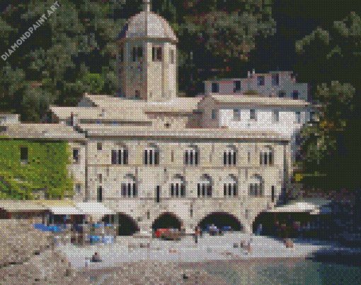 San Fruttuoso Abbey Italy Diamond Painting