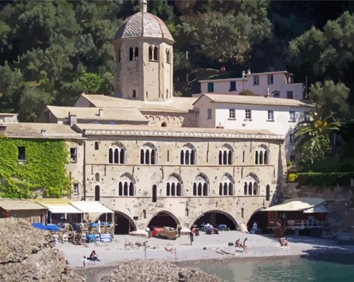 San Fruttuoso Abbey Italy Diamond Painting