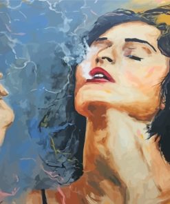 Smoking Woman Art Diamond Painting