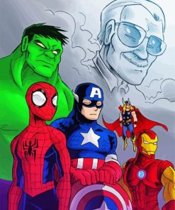 Stan Lee and The Gang Diamond Painting