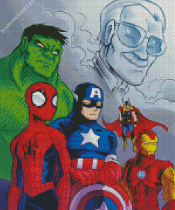 Stan Lee and The Gang Diamond Painting