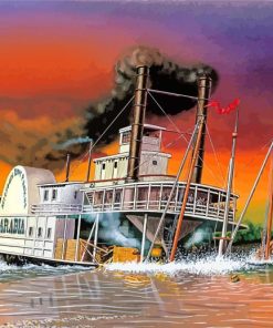 Steamboat Art Diamond Painting