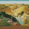 Stone City Iowa Grant Wood Diamond Painting