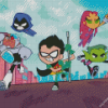 Teen Titans Heroes Diamond Painting