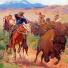 The Buffalo Hunters Diamond Painting