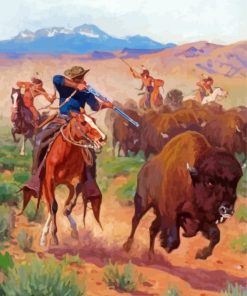 The Buffalo Hunters Diamond Painting