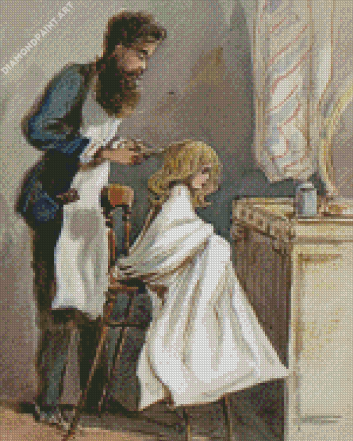 Vintage Hairdresser Art Diamond Painting