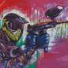 Abstract Paintball Diamond Painting