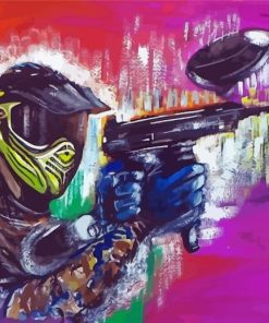 Abstract Paintball Diamond Painting