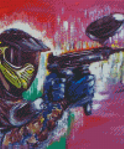 Abstract Paintball Diamond Painting