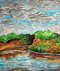 Abstract Rio Grande River Diamond Painting