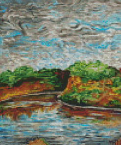 Abstract Rio Grande River Diamond Painting