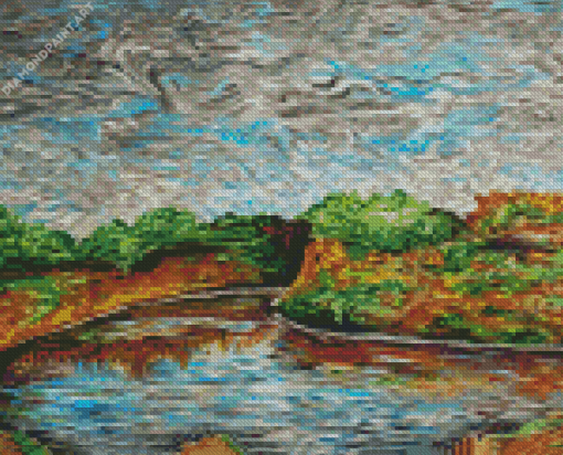 Abstract Rio Grande River Diamond Painting