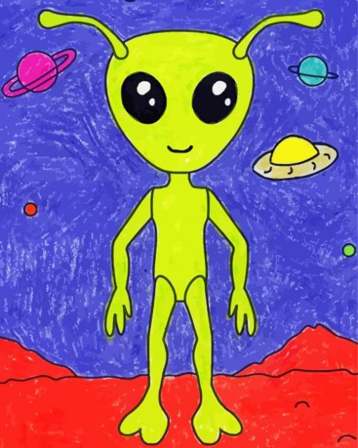 Adorable Alien Diamond Painting