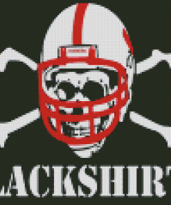 Aesthetic Nebraska Huskers Blackshirts Diamond Painting