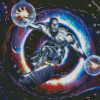 Aesthetic Silver Surfer Diamond Painting