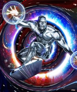 Aesthetic Silver Surfer Diamond Painting