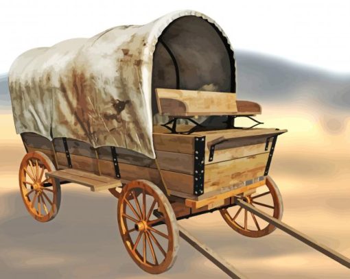 Aesthetic Western Wagon Diamond Painting