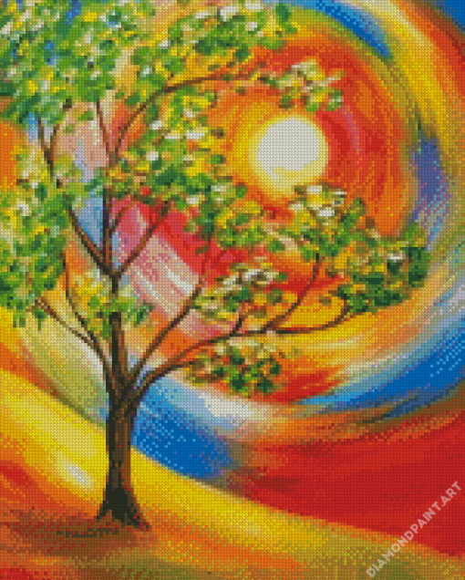 Aesthetic Abstract Tree Diamond Painting