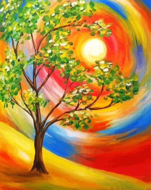 Aesthetic Abstract Tree Diamond Painting