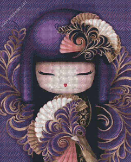 Aesthetic Japanese Doll Diamond Painting