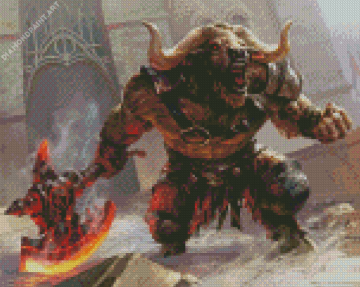 Aesthetic Minotaur Diamond Painting