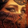 Arab Lady Eyes Diamond Painting