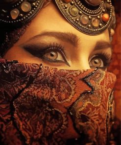 Arab Lady Eyes Diamond Painting