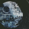 Black And White Death Star Diamond painting