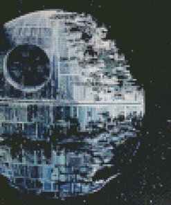 Black And White Death Star Diamond painting