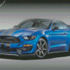 Blue Mustang Ford Car Diamond painting