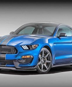 Blue Mustang Ford Car Diamond painting