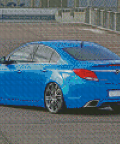 Blue Opel Insignia Diamond Painting