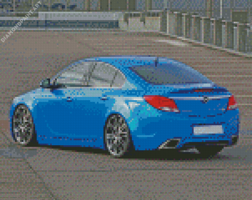 Blue Opel Insignia Diamond Painting