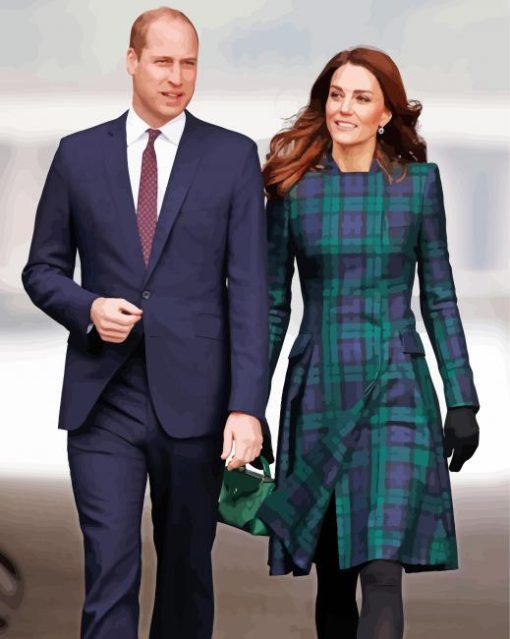 Classy Prince William And Kate Diamond Painting