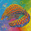 Colorful Pangolin Diamond Painting